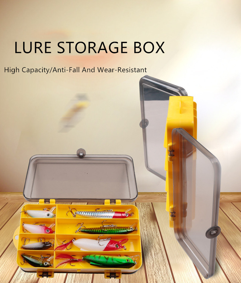 Fall-Resistance Fishing Supplies Box Fish Hook Tool Box Delamination Waterproof Fishing Accessories Boxes Lure Storage Box