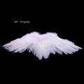 Kids Adult White Feather Angel Wing Women Girl Stage Show Cosplay Costume Props Party Dress Decor Halloween Christmas