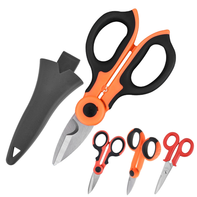 2/1 High Carbon Steel Scissors Household Shears Tools Electrician Scissors Tools D08D