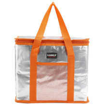 SANNE Insulated Cooler Bag Aluminum Foil Thermal Women Candy Color Cooler Ice Bags Kids Student Food Picnic Cooler Bag CL504