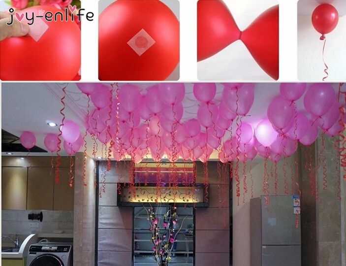 100 Points Balloon Attachment Glue Dot Attach Balloons To Ceiling Or Wall Stickers Birthday Party Wedding Decoration Supplies