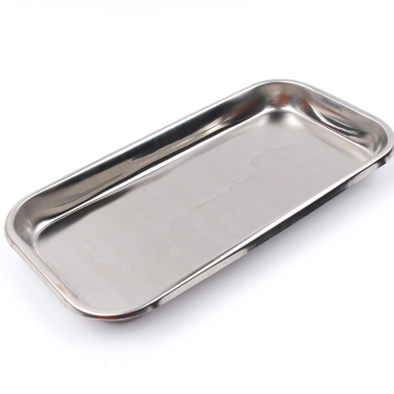 1PC Stainless Steel Storage Tray Food Fruit Plate Dish Tableware Doctor Surgical Dental Tray Kitchen Accessories