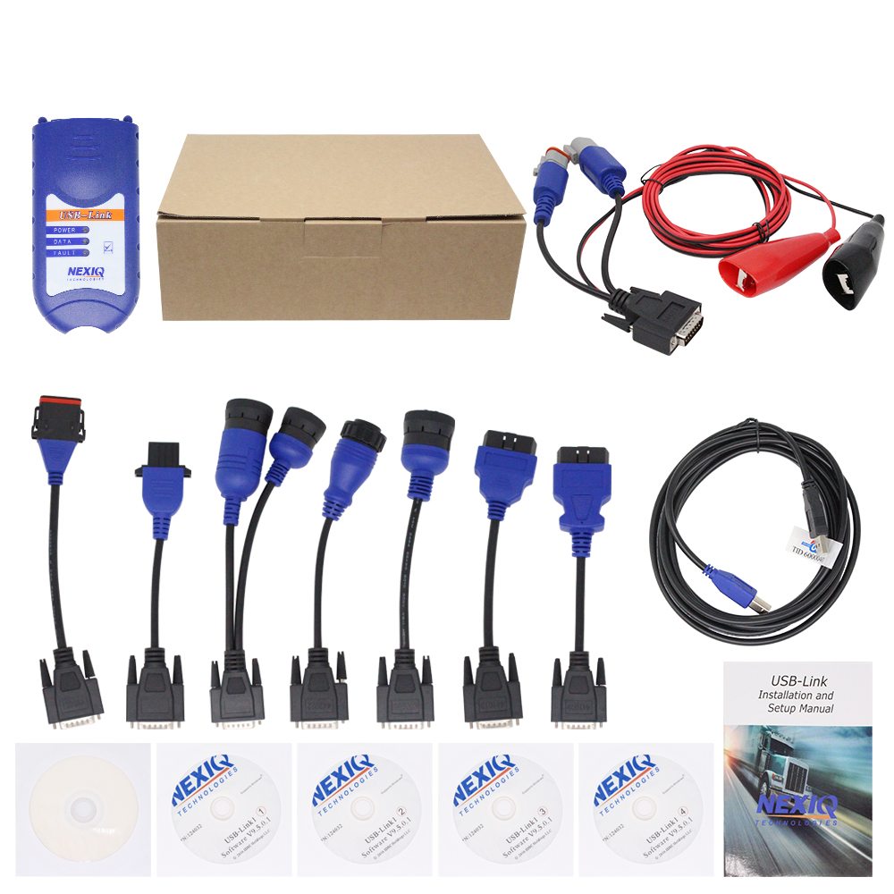 USB Bluetooth Diesel Truck OBD Fault Diagnostics Detector for NEXIQ 2 USB Link Truck Diagnostic Scanner