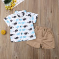 1-6Y Summer Toddler Baby Boys Clothes Sets Whale Tops T-Shirt Pants Shorts 2PCS Outfits