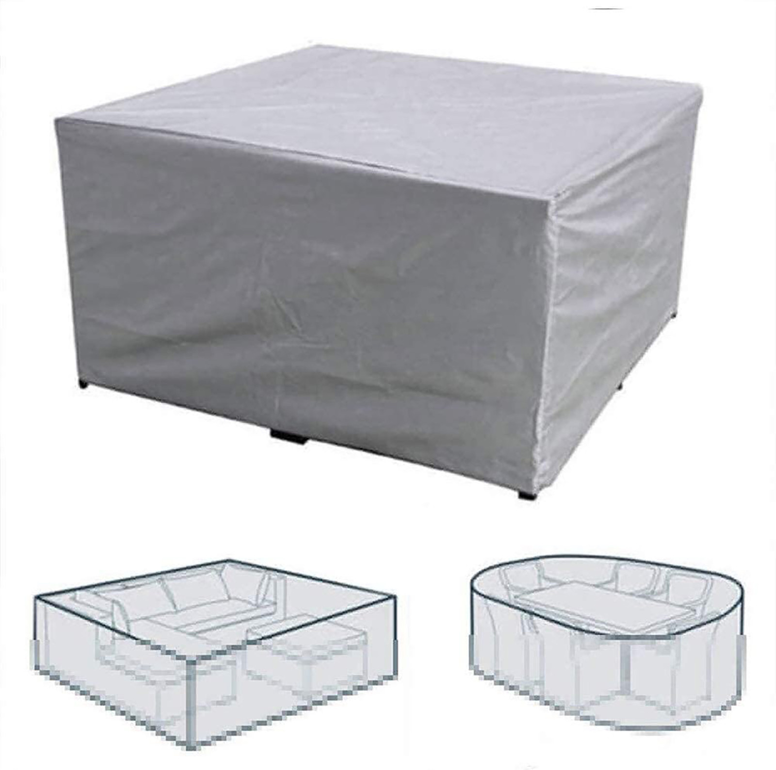 Garden Furniture Covers Waterproof Outdoor Patio Winter Storage Rain Snow Chair Covers Sofa Table Tarpaulin Dust Proof Cover