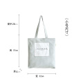 Custom double shoulder canvas bag slant cross package