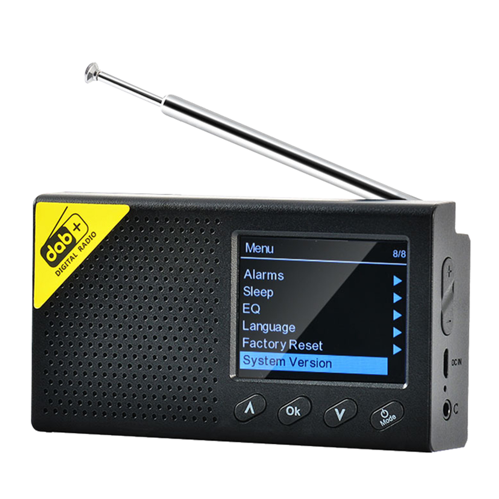 Home Pocket DAB Digital Radio Receiver with Antenna FM Receiver Radios Rechargeable Battery Bluetooth Speaker New