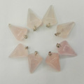 Wholesale Quart Rose natural Pendants Crystal Pendant for Jewelry making Pendulum accessories 12pcs/lot free shipping