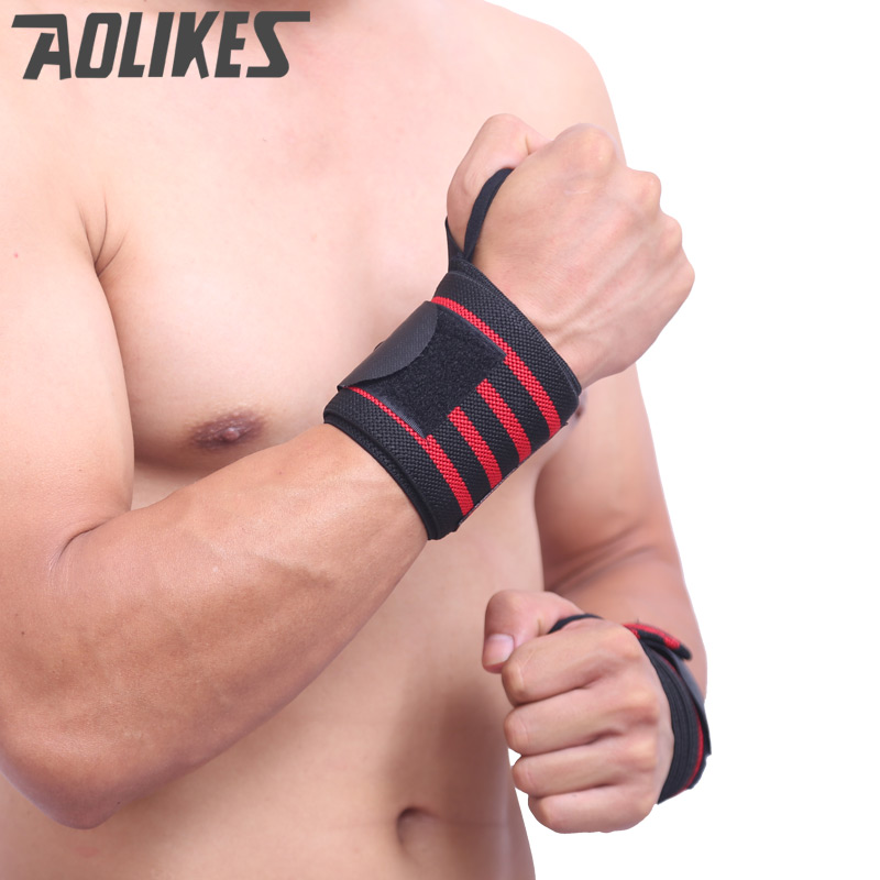 1 Pc Wrist Support Straps Wraps for Weight Lifting Fitness Gym Sport Wristbands Hand Bands 3 Colors Training Necessary