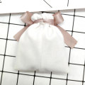 Ivory Velvet Bags With Champagne Ribbon Pouches 10pcs Jewelry MP3 Packing Bags Wedding Candy Velvet Gift Bags Multiple Sizes