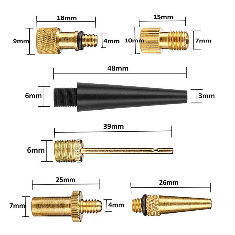 24pcs/Set Bike Pump Adapter Bicycle Car Valve SV/AV/DV Adapter Sealing Ring Converter MTB Bike Air Pump Valve Group Bicycle Tire