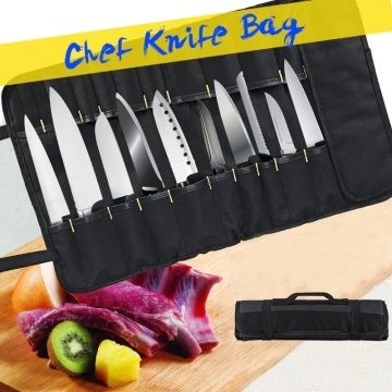 Chef Knife Bag Storage 22 Pockets Portable Accessories Kitchen Tool Multifunction Durable Kitchen Cooking Roll Knife Bag