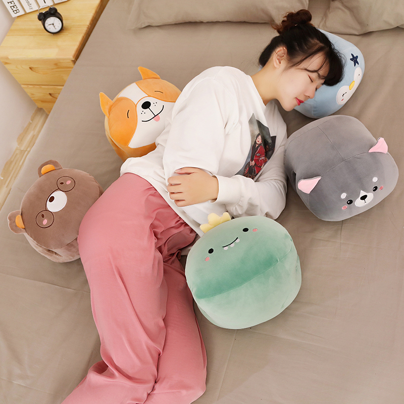 Hot Doll 30cm Stuffed Turn to Hand warmer Plush Toy Soft Animal Cartoon Sleeping Pillow Cute Kids Doll Home Decoration