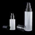 2 Packs Empty Glass Pump Bottle for Face Cream Lotion Dispensing Container