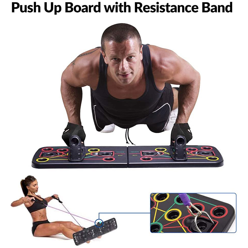 Multifunctional 13-in-1push-up Stand Foldable Design Premium Non-slip Push-up Board Home Body Building Fitness Equipments