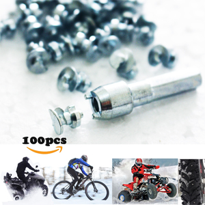16pcs Tyre Spikes for Bicycle Shoes Boots Motorbike Gripping Spikes for fatbike studs screw in Tire Stud Tungsten Tipped Fishing