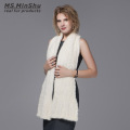 Ms.MinShu Natural Mink Fur Scarf Hand Knitted Long Mink Fur Scarf Woman Winter Scarf Wrap Genuine Mink Fur Shawl Female