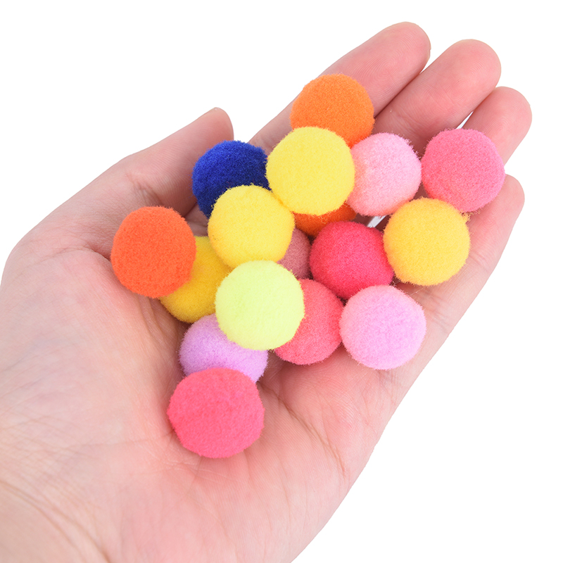 100Pcs/lot 10/20mm Round Felt Balls Pom Poms Craft Wedding Decoration DIY Soft Pompoms Balls Kids Toys Sewing Accessories