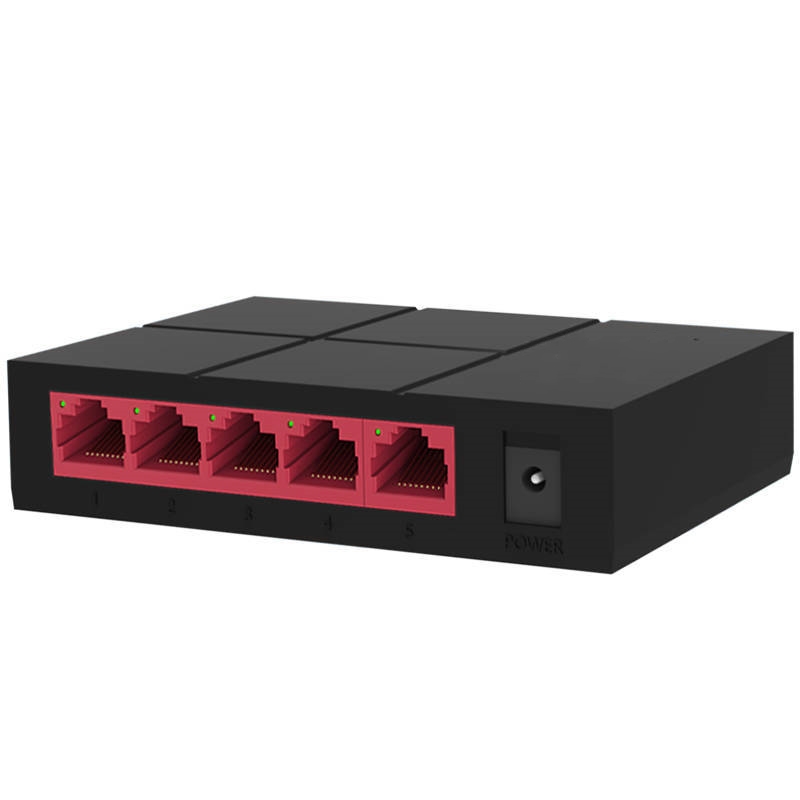SG105M 5 Port Gigabit Switch 10/100/1000Mbps RJ45 LAN Ethernet Fast Desktop Network Switching Hub Shunt EU Power Adapter