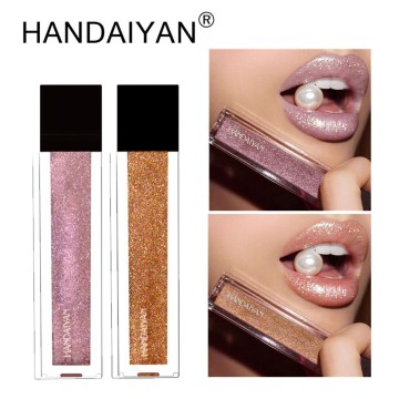 HANDAIYAN 1Pcs Long Lasting Glitter Liquid Lipstick Waterproof Lipstick Matte Lip Gloss Beauty Lip Makeup Cosmetic for Women