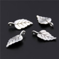 20pcs Silver Color Tree Leaf Leaves Charms Diy Jewelry Findings Jewelry Accessories A2453