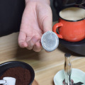 2000PC Adhesive Aluminum Lids Seals For Filling Empty Disposable Refillable Reusable Nespresso Pod Capsule Nespresso Coffee Film