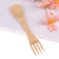 Wooden Spoon Fork Bamboo Kitchen Cooking Utensil Tools Soup-Teaspoon Tableware Stirring spoon bar kitchen accessories