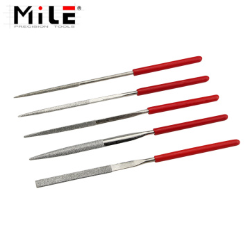 mile 5pcs 140mm Diamond Needle File Mini Rasp Wood Carving Metal Hand File Set Microtech Hobby Hand Needle