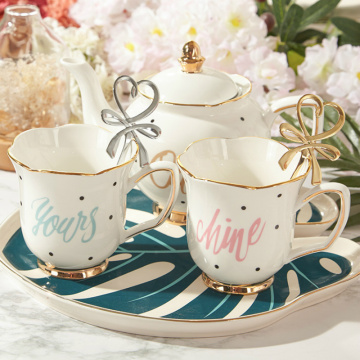 European flower ceramic English afternoon Tea sets Coffee Cup Set High grade Coffeeware Set Black Tea Cup Set Drinkware Gift