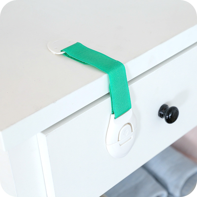 1pcs Gate Cabinet Lock Drawer Door Cabinet Cupboard Toilet Safety Locks Baby Kids Care Locks Straps Infant Baby Protection