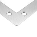 4Pcs Stainless Steel Angle Plate Corner Brace 40/50/60/80mm L Shaped Flat Fixing Mending Repair Plates Brackets Repair Bracket