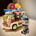 LOZ 1738 Amusement Park Candy Truck Cake Sweet Donut Ice Cream Car 3D Mini Blocks Bricks Building Toy for Children Gift no Box