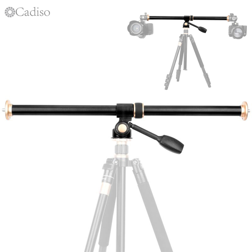 Cadiso QZSD Horizontal Bar Camera Mount Tripod Boom Rotatable Multi-Angle Center Column Rod Extension Cross Arm Steeve