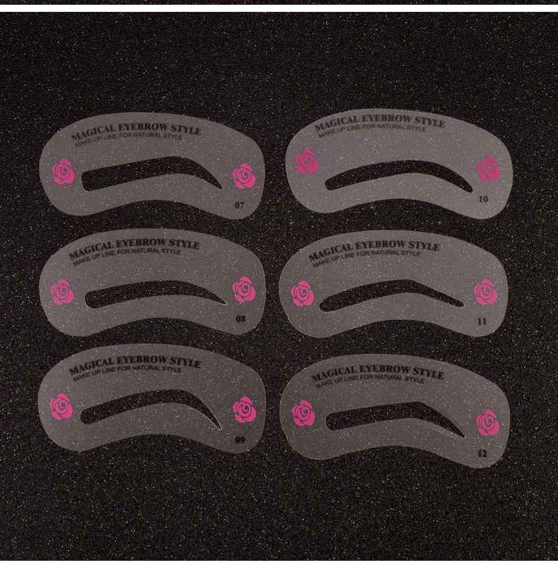 24 Styles Grooming Eyebrow Stencil Kit Makeup Tools DIY Beauty Eyebrow Template Stencil For Women Beauty Tools Accessories