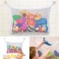 Folding Baby Bathroom Hanging Mesh Bath Toy Storage Bag Net Suction Cup Baskets Shower Toy Polyester Organiser Bags