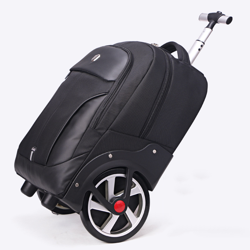 New design trolley rolling luggage big wheel trip shoulder bag travel men/women large-capacity suitcase light boarding valise