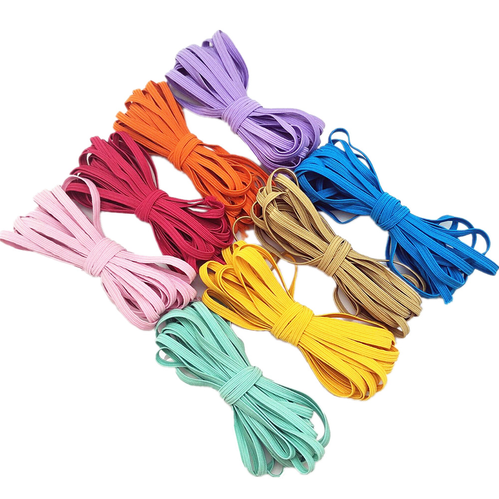 6Y High-Elastic 6MM Elastic Ribbon Elastic Band Rubber Band Elastic Line DIY Lace Trim Sewing Waist Band Garment Accessories