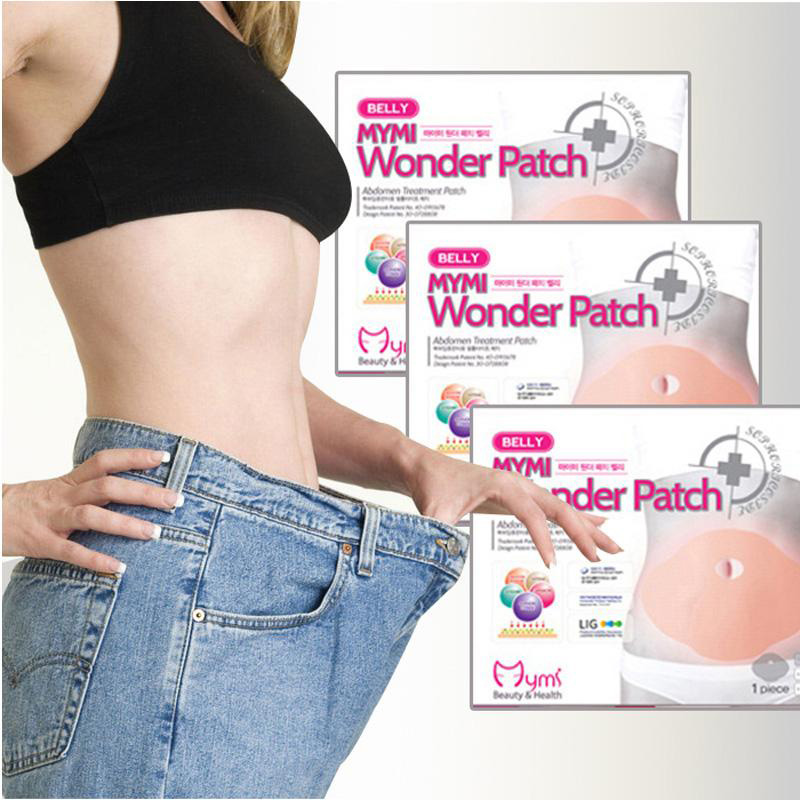 200pcs=20 boxes Hot selling Mymi Wonder Patch Quick Slimming Patch Anti Cellilite Face Lift Tool Belly Slim Patch Fat Burn