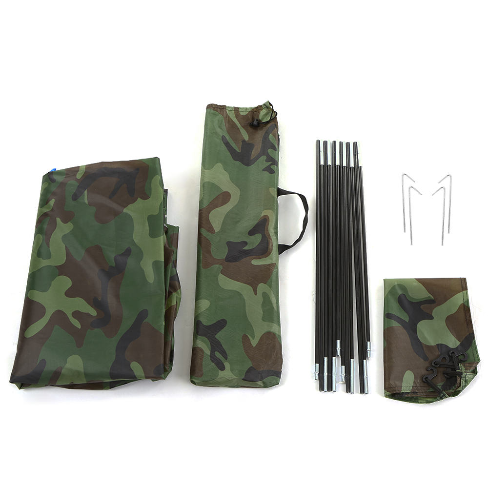 TOMSHOO Portable Outdoor Camping Tent Camouflage 1/2 Person Tent Double Layer Waterproof Outdoor Hiking Traveling Tent