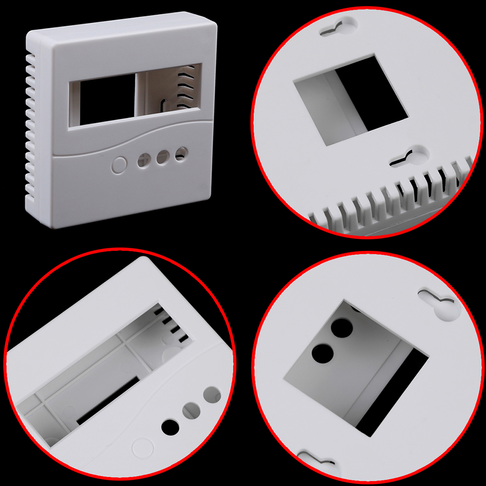 1PCS White Case For DIY LCD1602 Meter Tester With Button 86 Plastic Project Box Enclosure 8.6x8.6x2.6cm