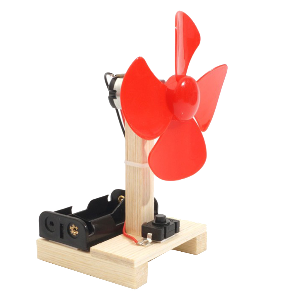 Kids Wind Power Generator Electric DIY Fan Blade Smart IQ Physics Assemble