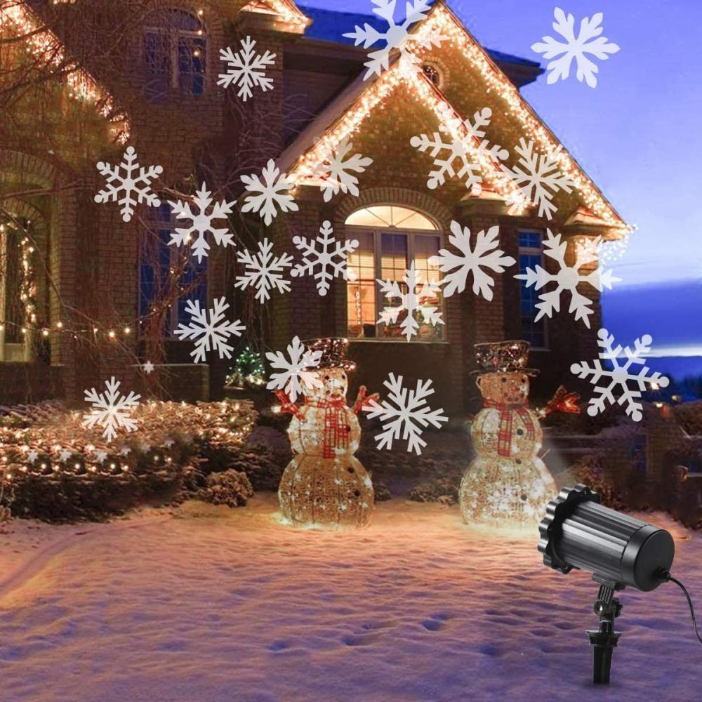 LED Snowflake Projector Lights