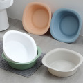 Roll edge washbasin portable thickened plastic household washbasin foot basin clothes basin