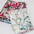 vintage fabric satin print material for dress shirt scarf blanket