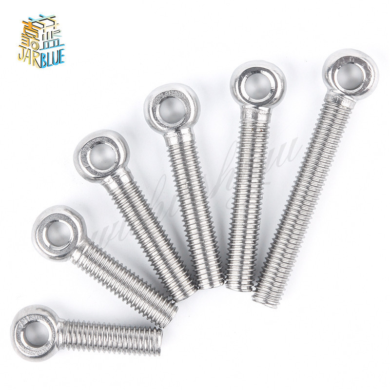 M8 304 Stainless Steel Metric Thread Wing Hinge Screw Eye Bolt Stud Articulated Anchor Bolt Fasterner