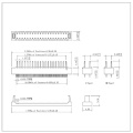 1.27mmx2.54mm IDC Flat Cable Connector DIP Plug Connector (terminated height 5.1)