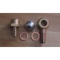 High quality car parts 044 fuel pump install kits copper fittings banjo fitting w/ washer for 0580254044 fuel pump