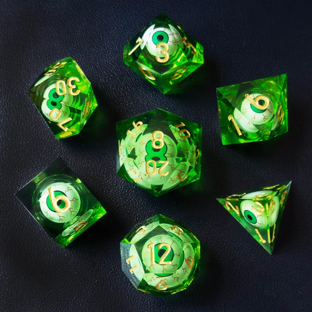 Rolling Eye Liquid Core 7 Pc Dice Set 4