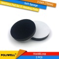 2PCS 3 Inch(75mm) Soft Sponge Interface Pads for 3" Back-up Sanding Pad and Hook&Loop Sanding Discs for Uneven Surface Polishing