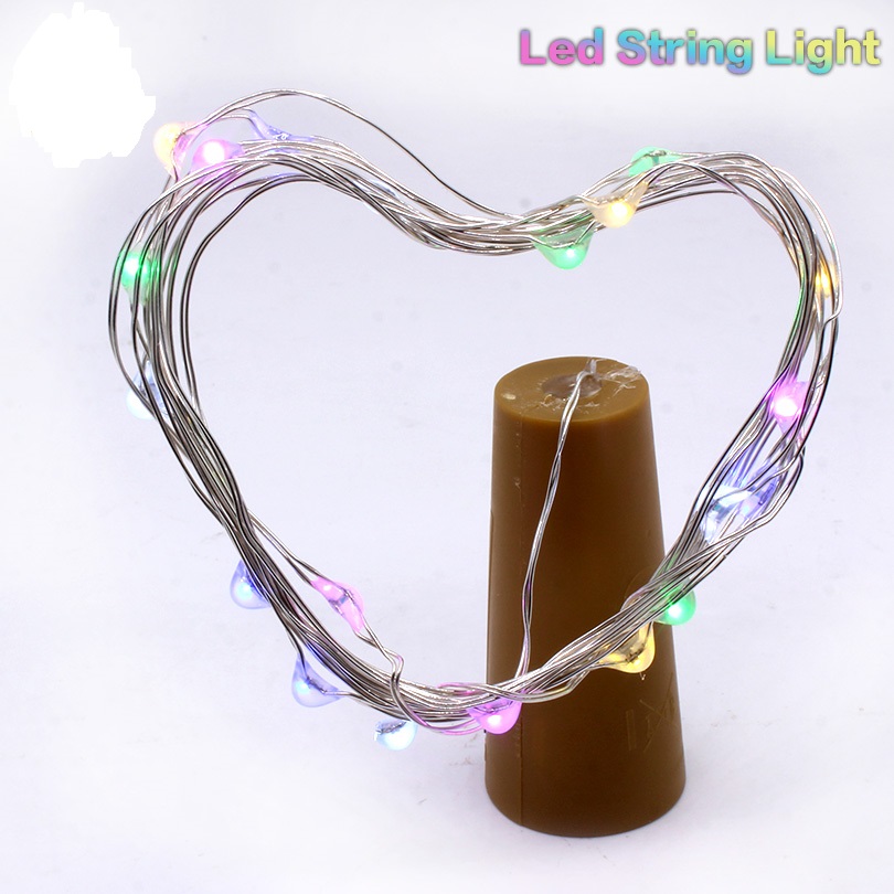 Fairy 2M 5M 10M Battery Operated LED Copper Wire String Lights For Wedding Christmas Garland Festival Party Home Decoration lamp